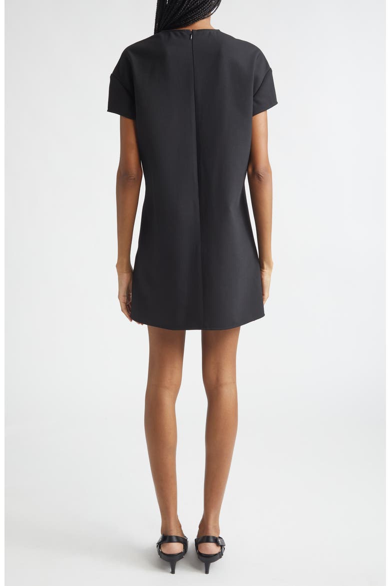 Heritage Crepe Minidress, Alternate, color, BLACK