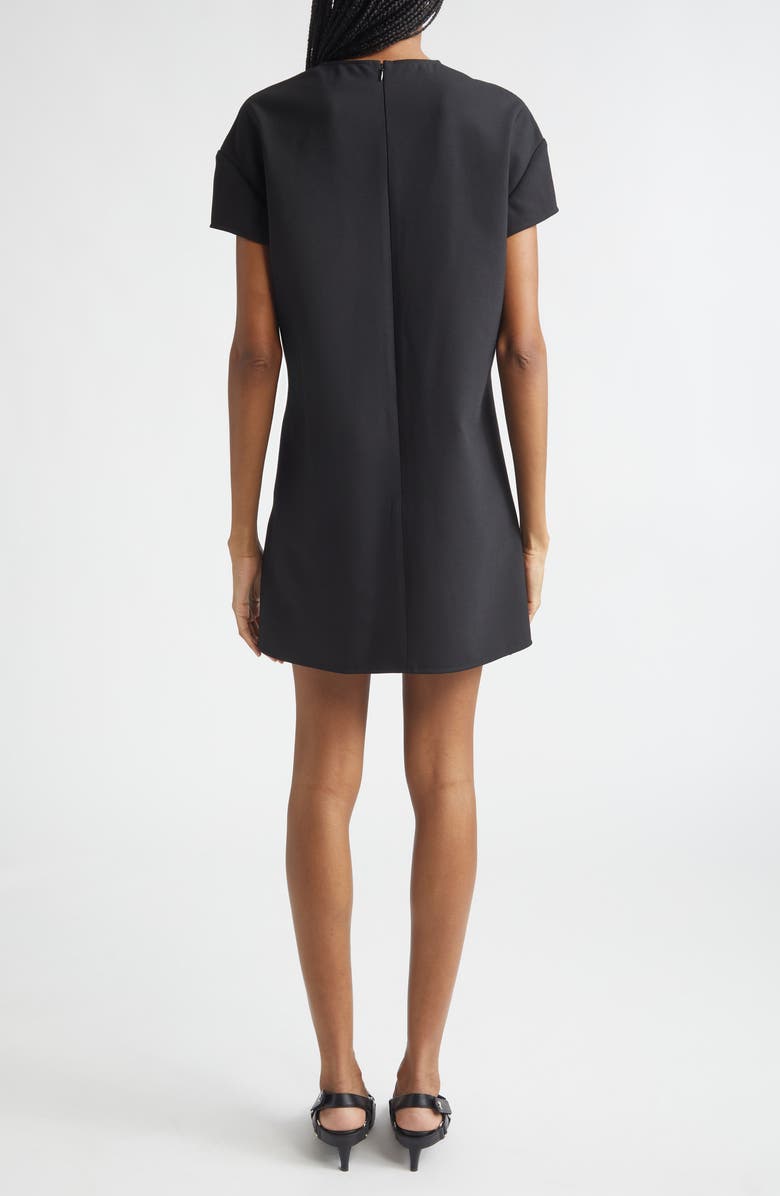 Courrèges Heritage Crepe Minidress, Alternate, color, Black