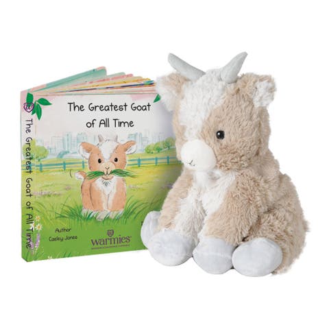 Warmies® Microwavable Plush 13" Goat and Board Book
