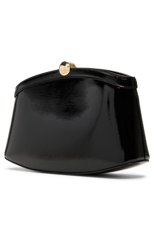 Ted Baker London Aster Leather Clutch In Black