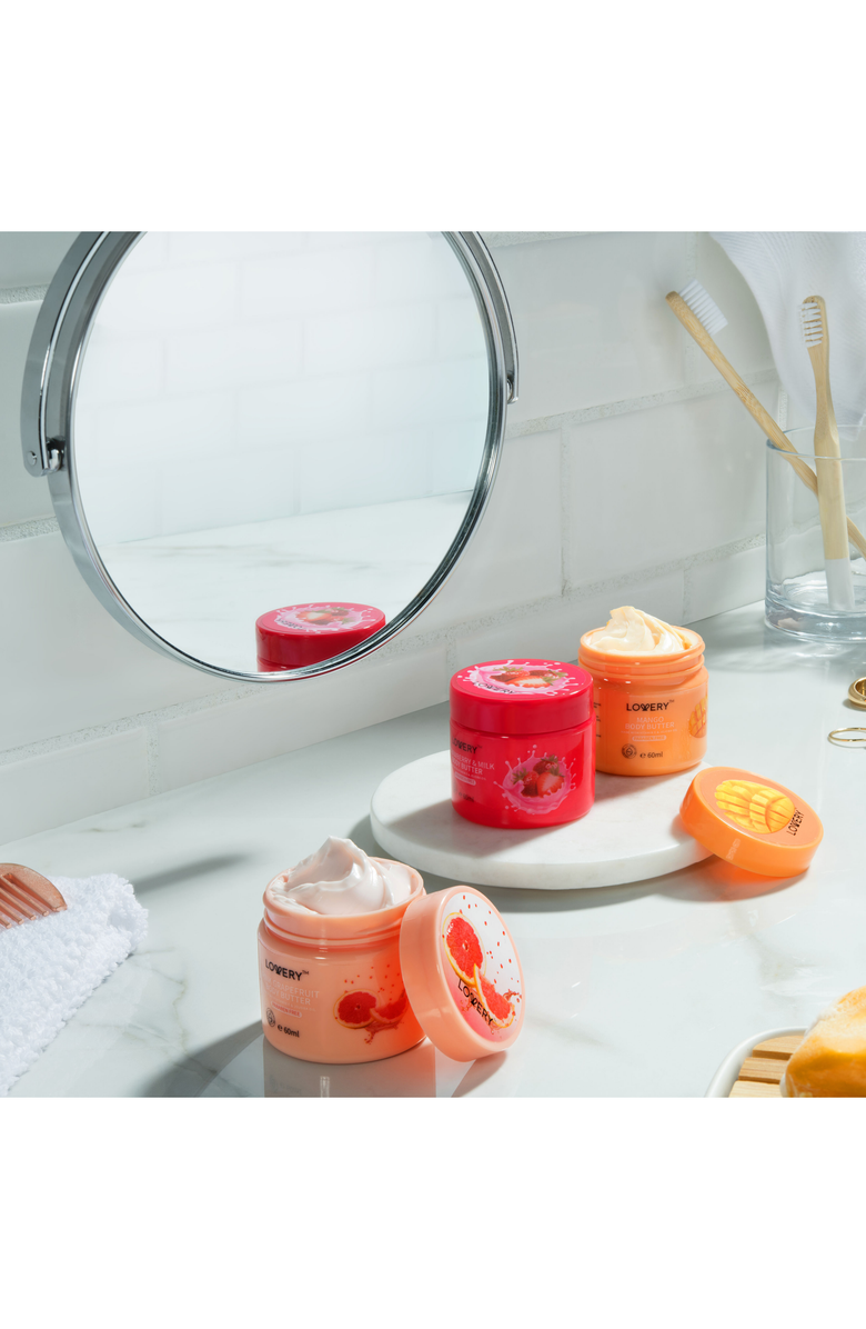 Lovery Whipped Body Butter, Alternate, color, Mango/Grapefruit/Strawberry