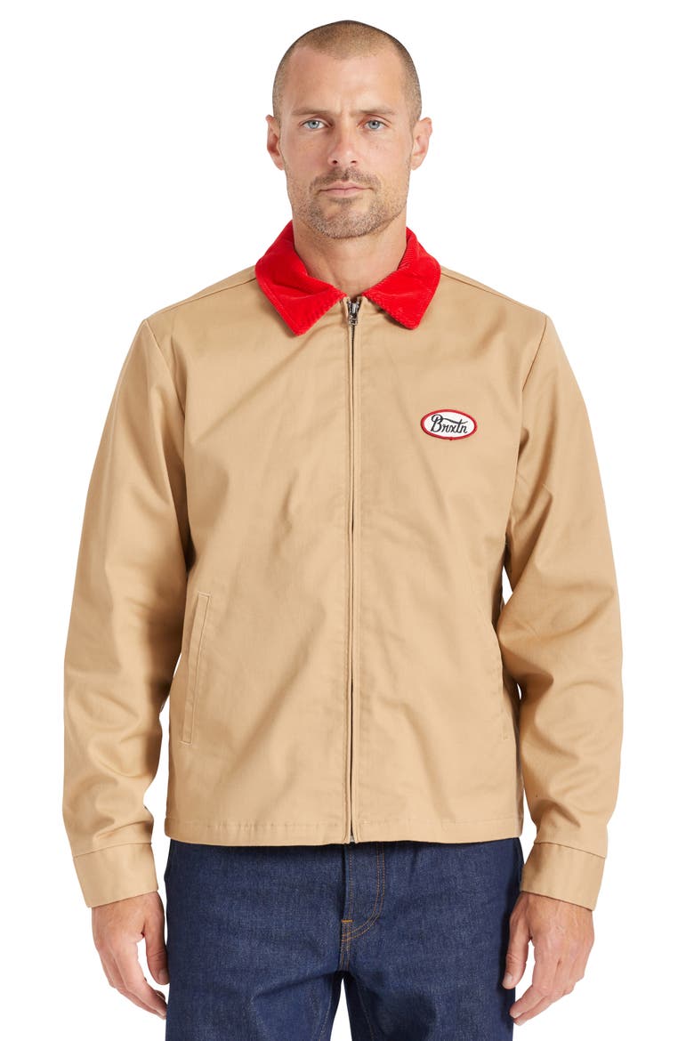 Utopia Cotton Jacket, Alternate, color, MOJAVE/ MARS RED