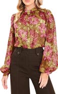 FLYING TOMATO Floral Button-Up Top