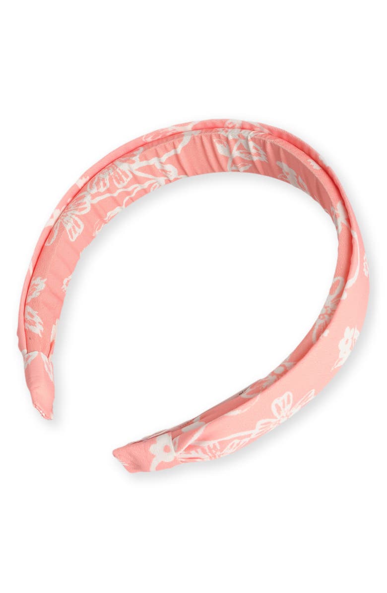 Scotch & Soda Kids' Cutout Romper & Headband Set, Alternate, color, Apricot Blush