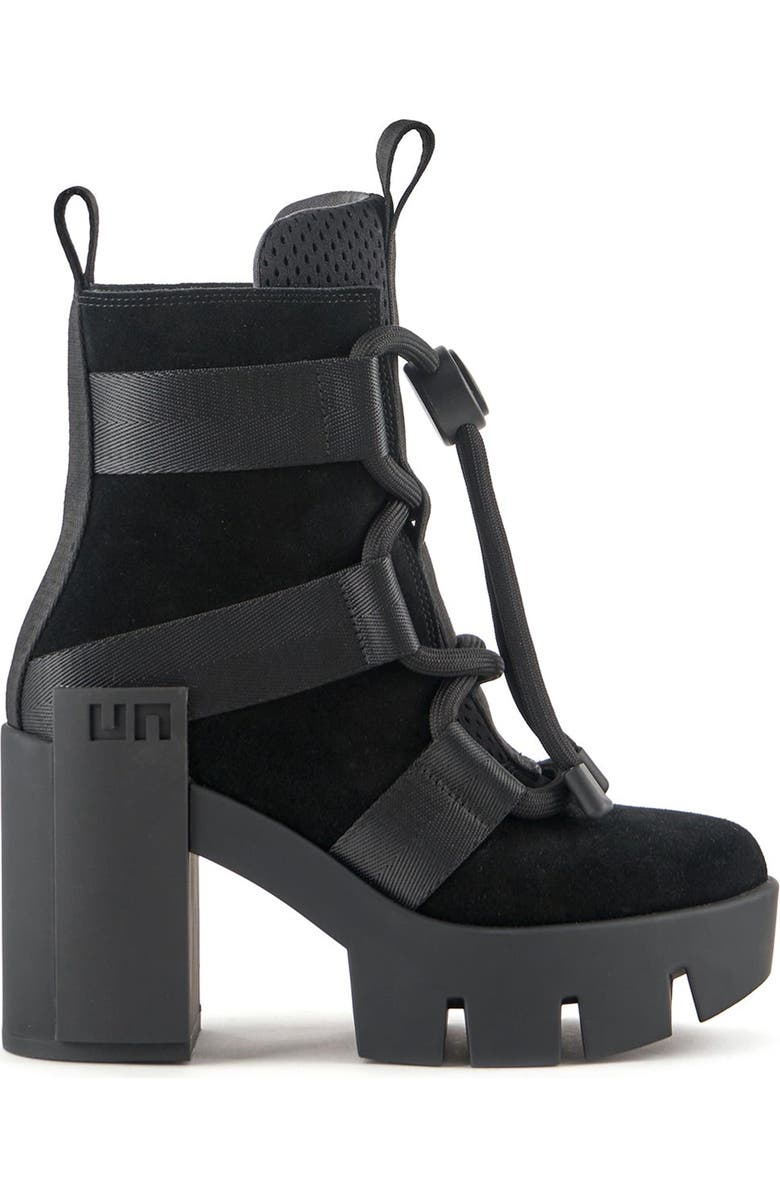 United Nude Grip Nomad Mid Platform Lug Bootie, Main, color, Black I