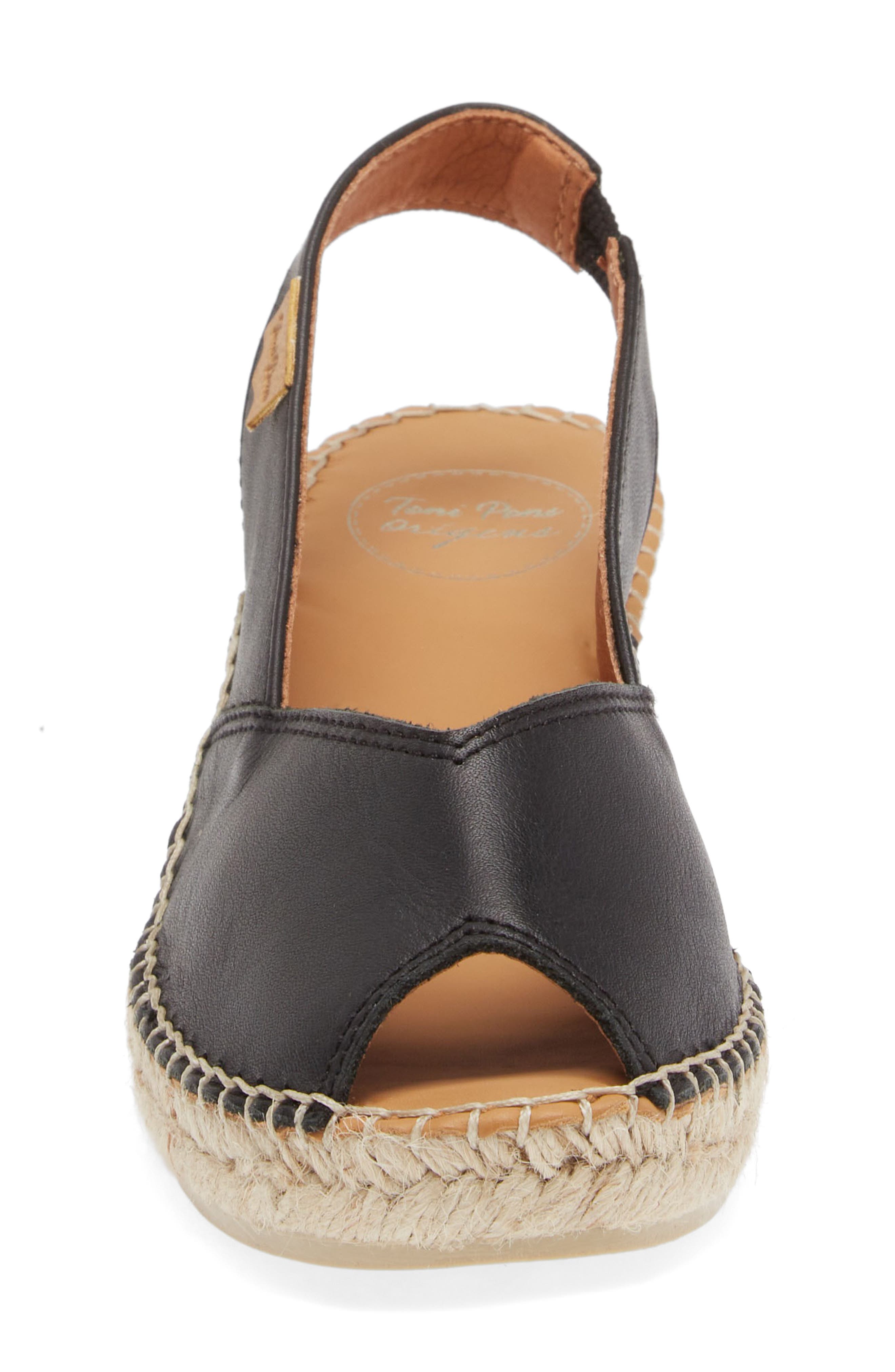 Toni Pons Bernia Espadrille Wedge, Alternate, color, Negre/ Black