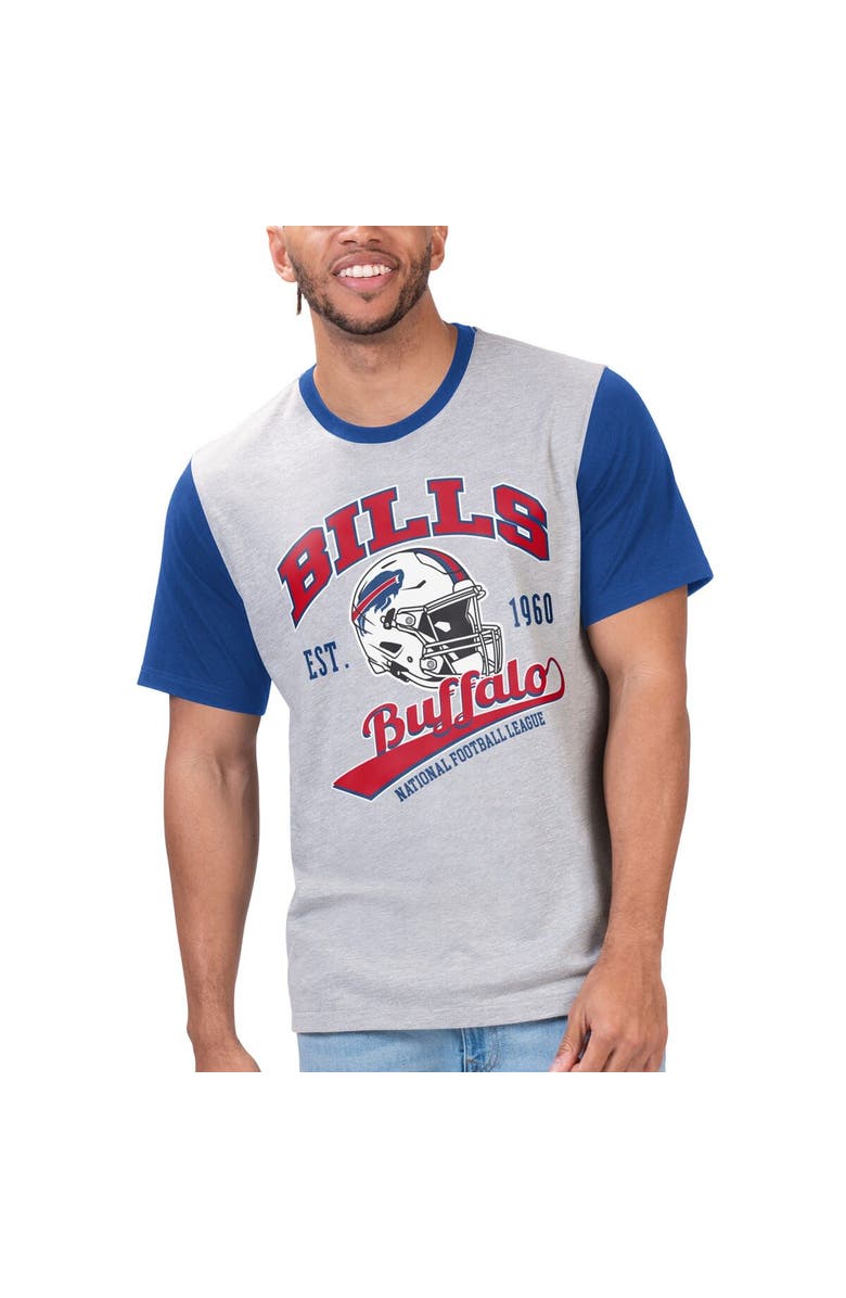 G-III SPORTS BY CARL BANKS Men's G-III Sports by Carl Banks Heather Gray Buffalo Bills Black Label T-Shirt, Main, color,