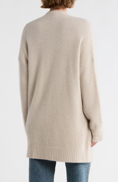 Eileen Fisher Pocket Cashmere Blend Cardigan In Gray