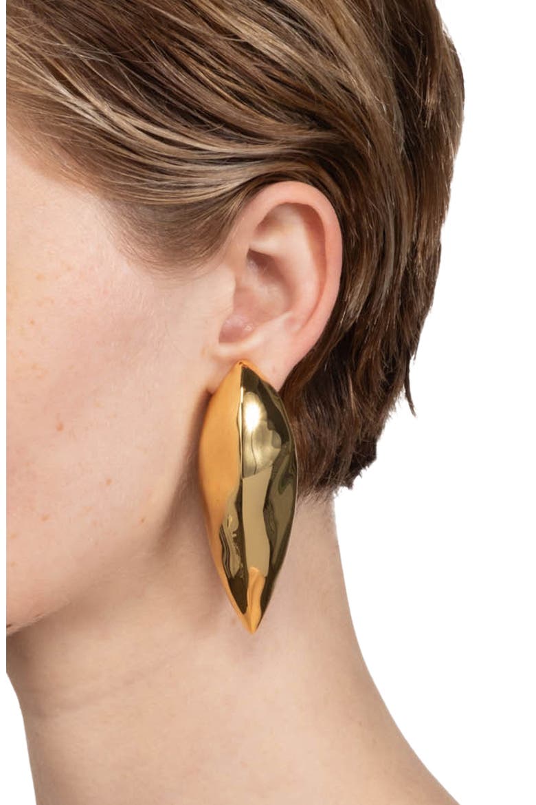 Brut Armor Clip-On Earrings, Alternate, color, NO STONES