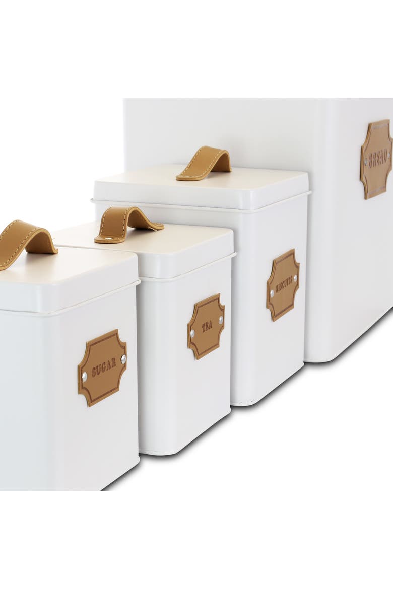 5 Piece Canister Set, Alternate, color, White
