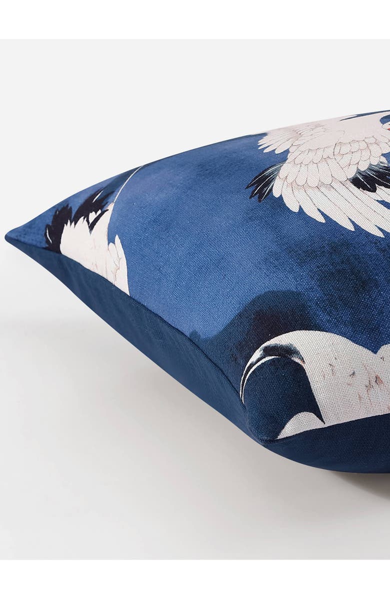 Sunday Citizen Crane in the Clouds Big Throw Pillow, Alternate, color, 