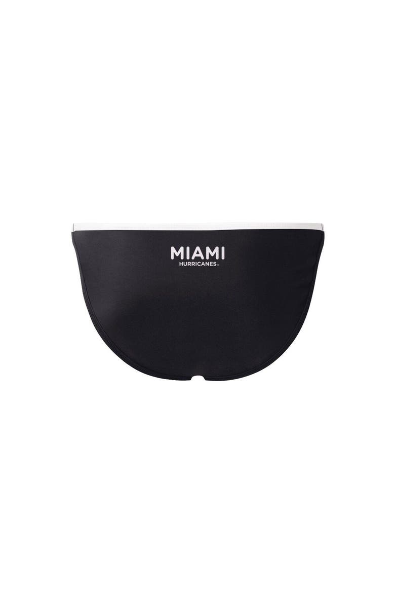 Women's G-III 4Her by Carl Banks Black Miami Hurricanes Play Action Bikini Bottoms, Alternate, color, Black