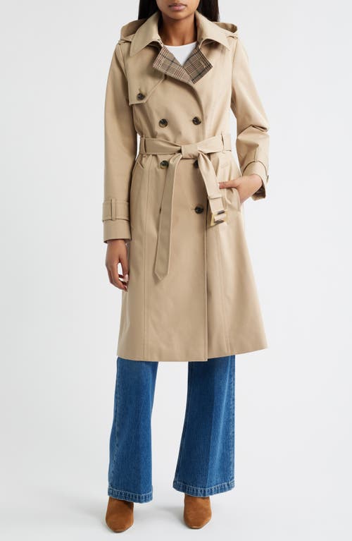 London Fog Heritage Trench Raincoat With Removable Hood