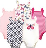 Touched by Nature 5Pk Organic Sleeveless Bodysuits