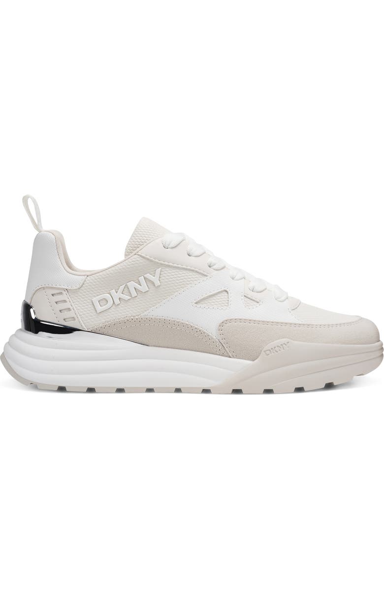 DKNY Zanira Low Top Sneaker, Alternate, color, Soft White/ White