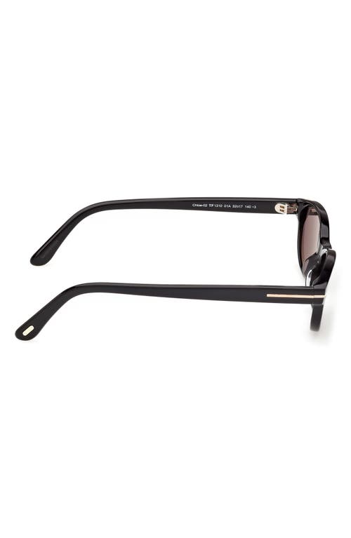 Tom Ford Chloe 52mm Oval Sunglasses In Black