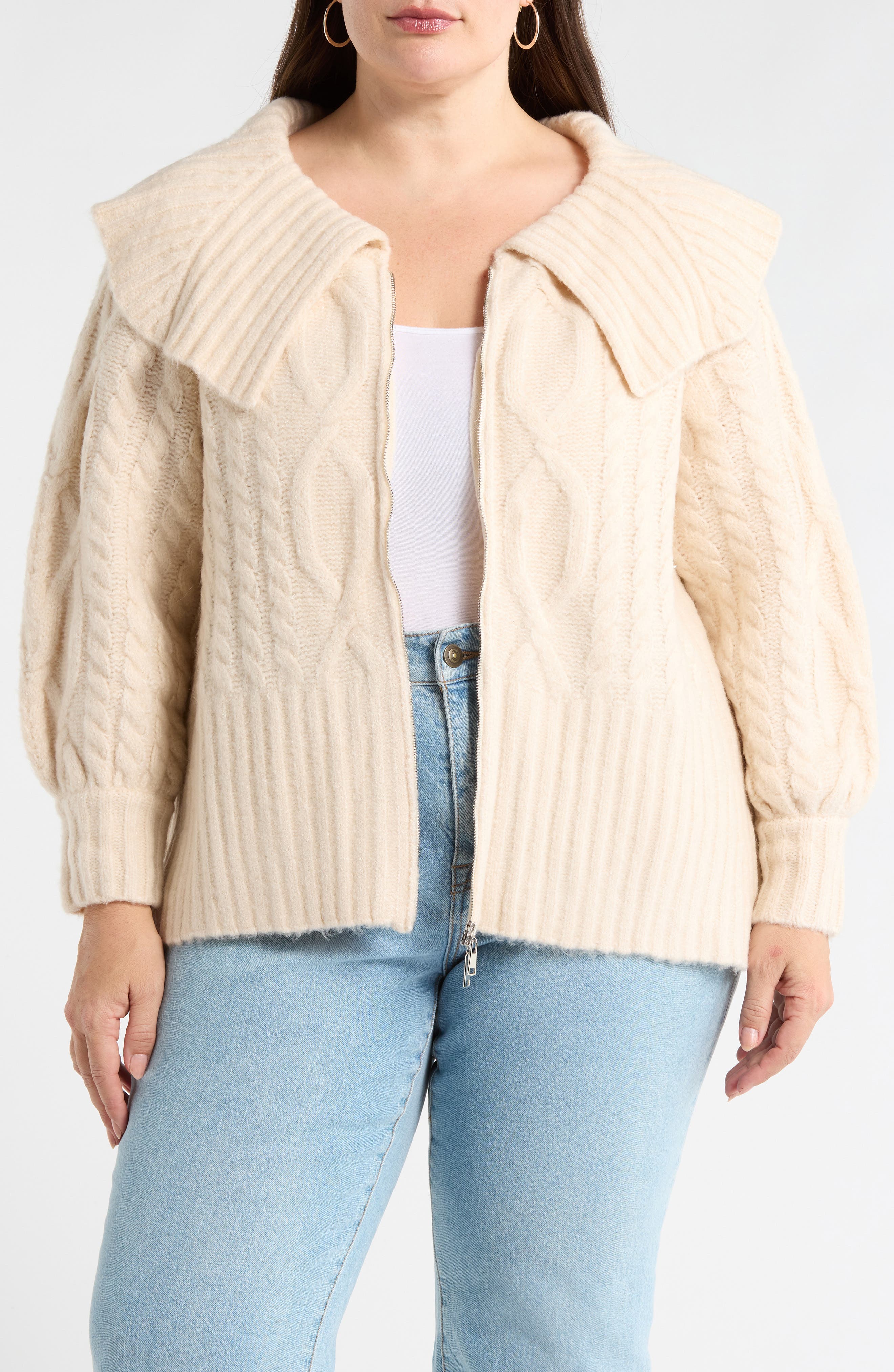 Mitchell Crop Zip Cardigan