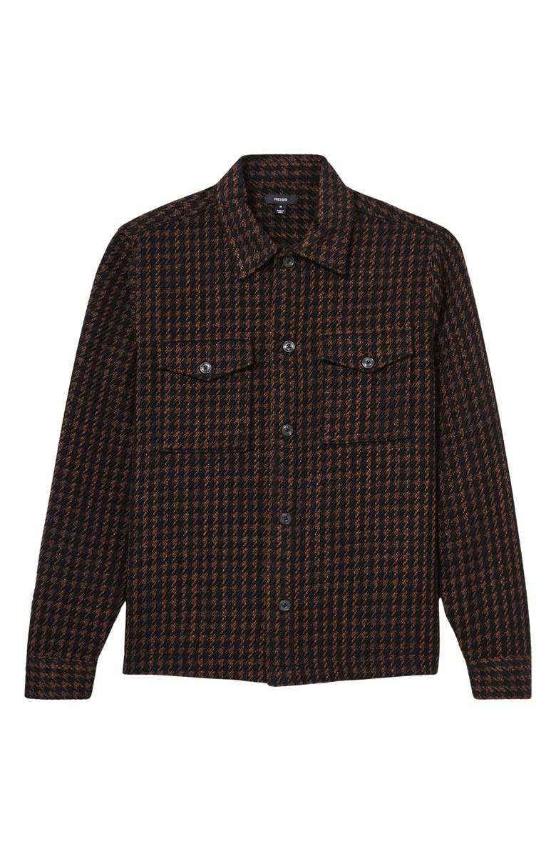 Reiss Kirk Houndstooth Shirt Jacket, Alternate, color, 