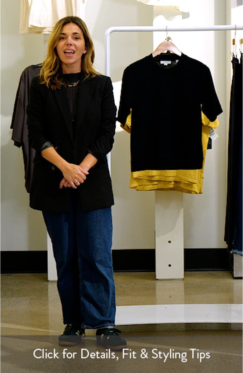 Shrunken Crewneck Wool T-Shirt, sales video thumbnail