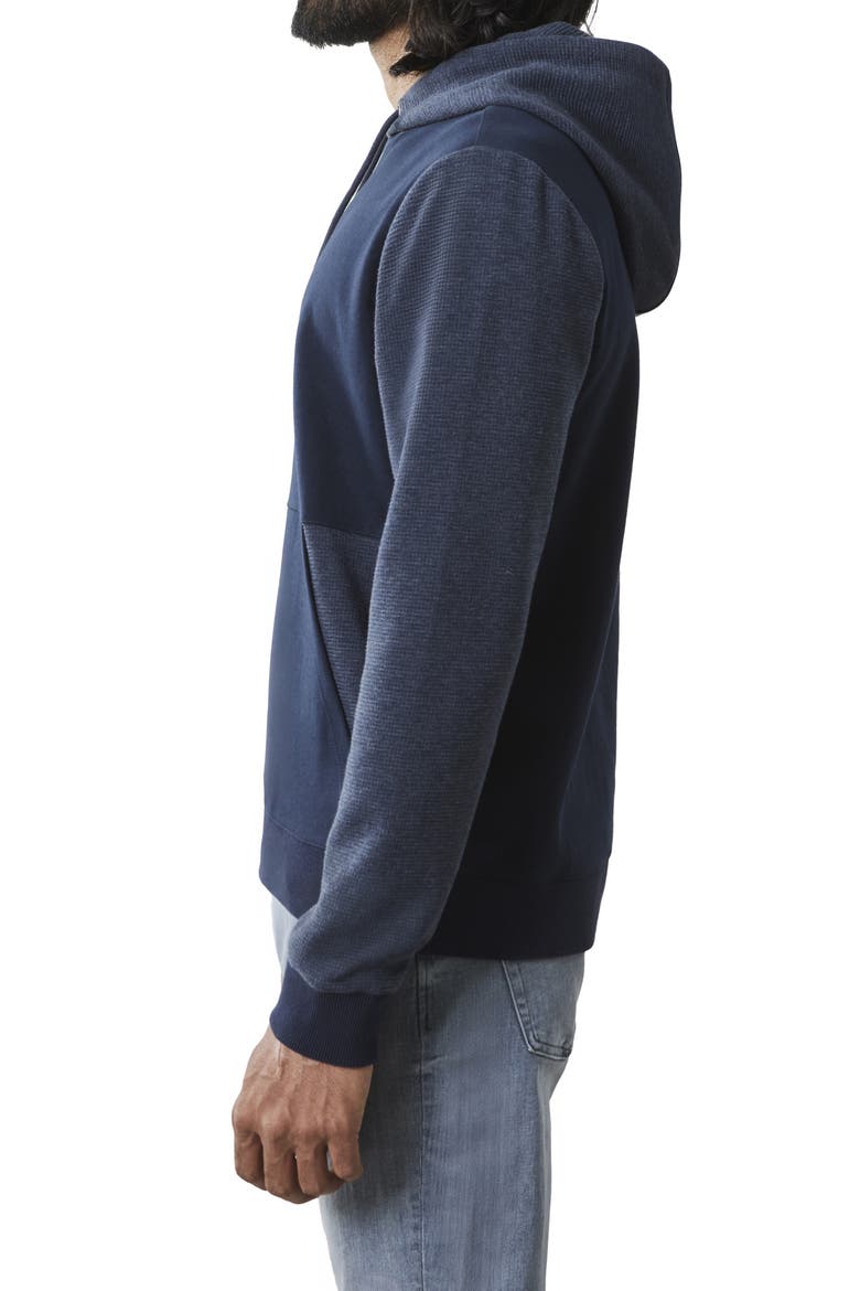Melangé Hoodie, Alternate, color, BLUE