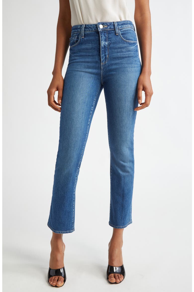 Mira Crop Micro Bootcut Jeans, Main, color, STOCKTON