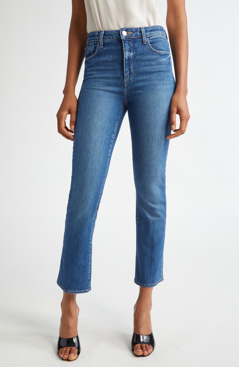 L'AGENCE Mira Crop Micro Bootcut Jeans, Main, color, Stockton