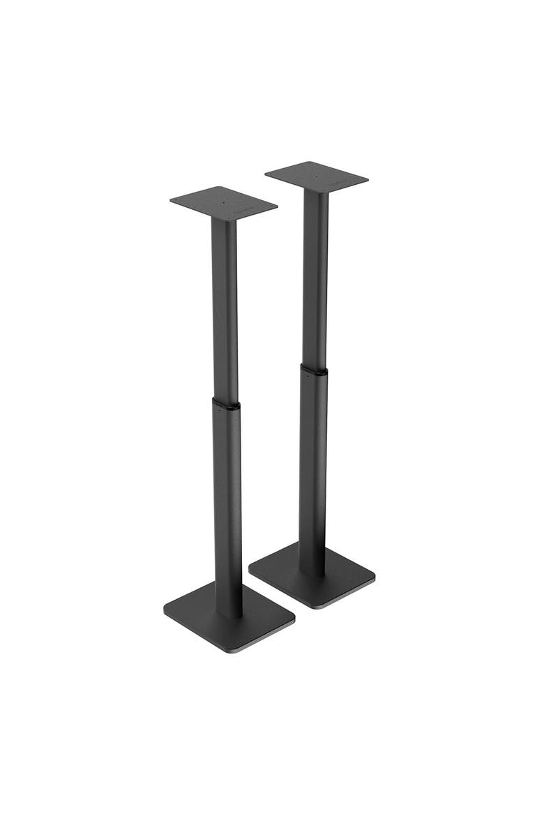 SPH Universal Height Adjustable Bookshelf Speaker Stands - Pair, Alternate, color, Black