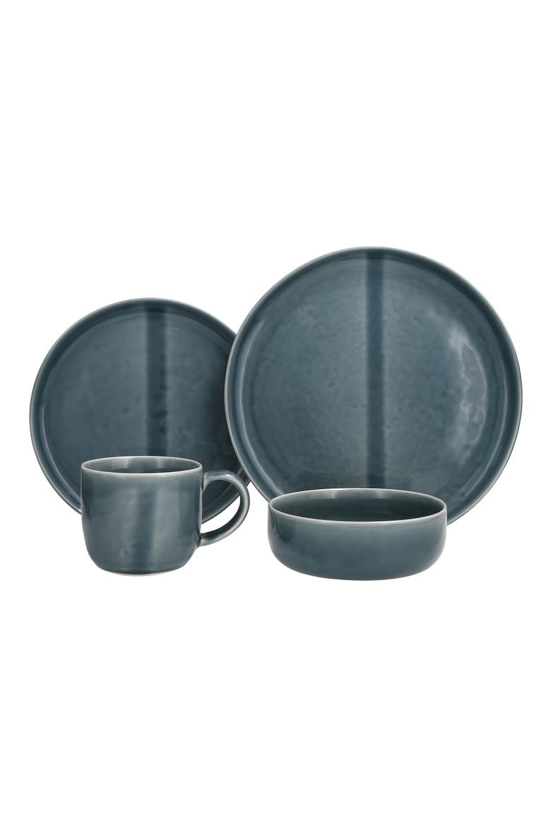 Svelte 16-Piece Dinnerware Set, Main, color, BLUE