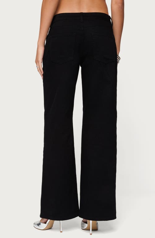 Edikted Roman Low Rise Slouchy Jeans In Black