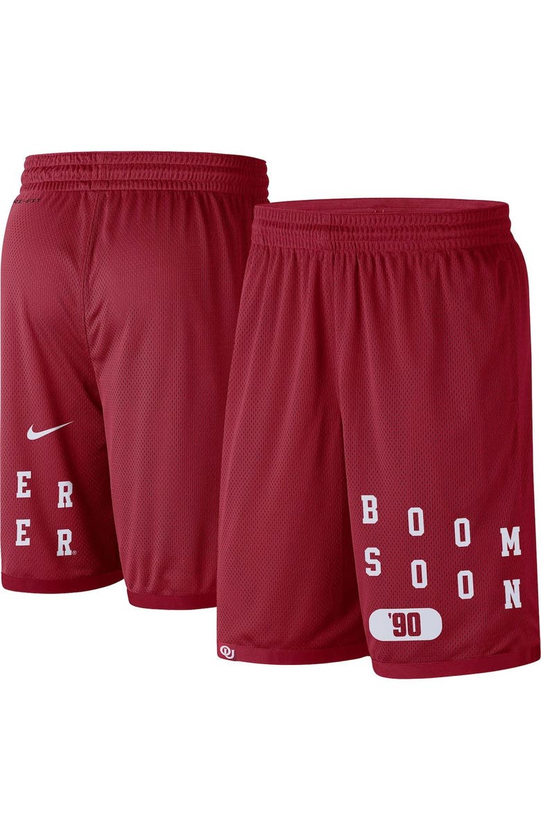 Nike Men's Nike Crimson Oklahoma Sooners Wordmark Performance Shorts, Main, color,