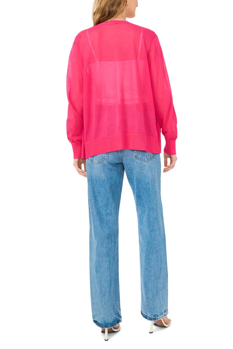 Tissue Knit Cardigan, Alternate, color, RASPBERRY JEWEL