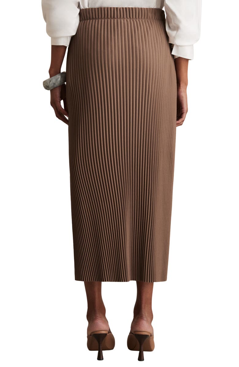 Reiss Pippa Rib Skirt, Alternate, color, Chocolate
