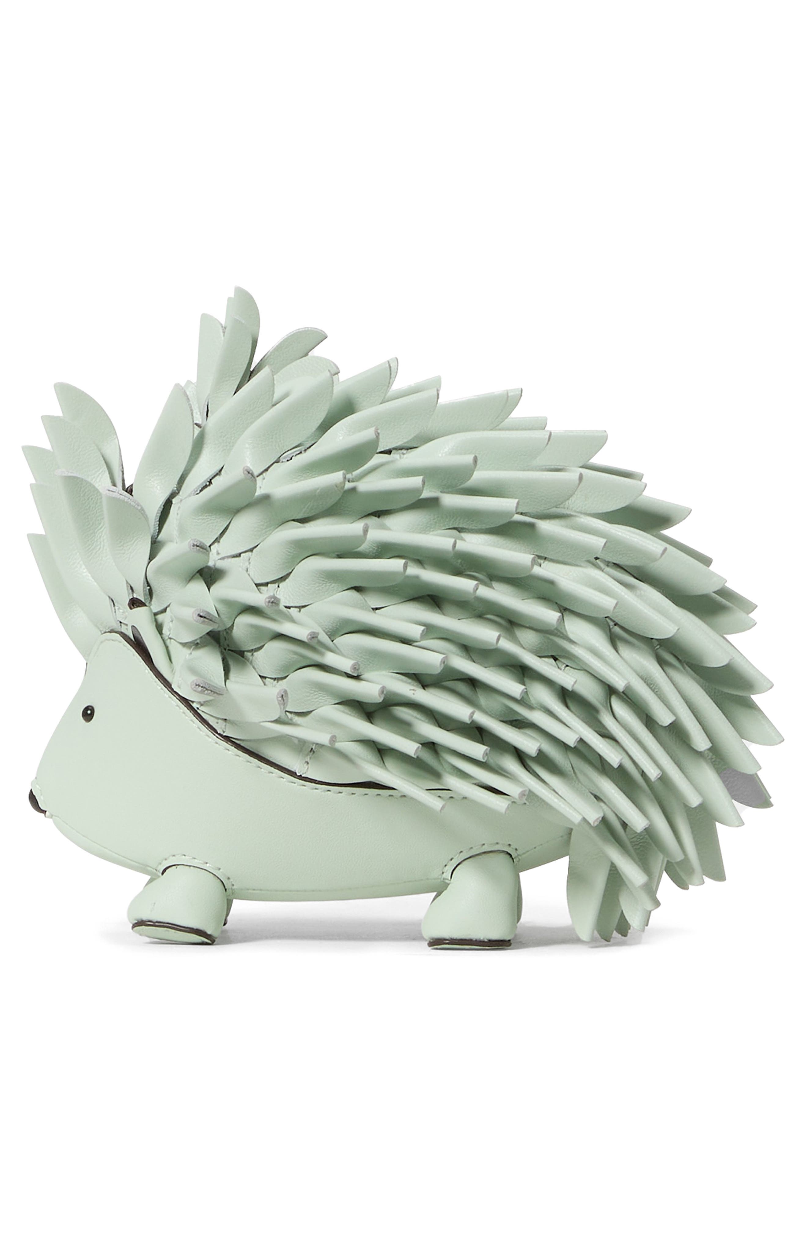 Kate Spade New York critters stevie hedgehog crossbody bag, Alternate, color, Mint Frosting Multi