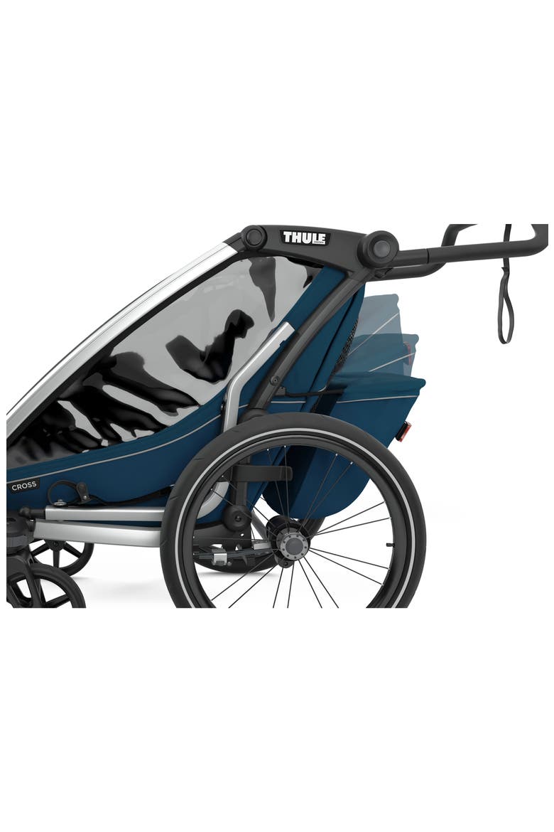 Chariot Cross 1 Multisport Cycle Trailer/Stroller, Alternate, color, MAJOLICA BLUE