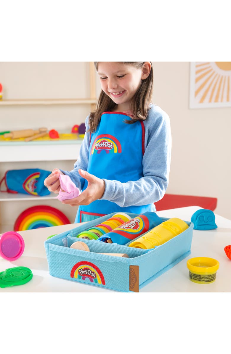 PLAY-DOH Creative Set 6 Colors, Storage Box, Apron, Tools, 3D Mat, Alternate, color, Multicolored