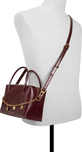 Vera Charm Leather Satchel