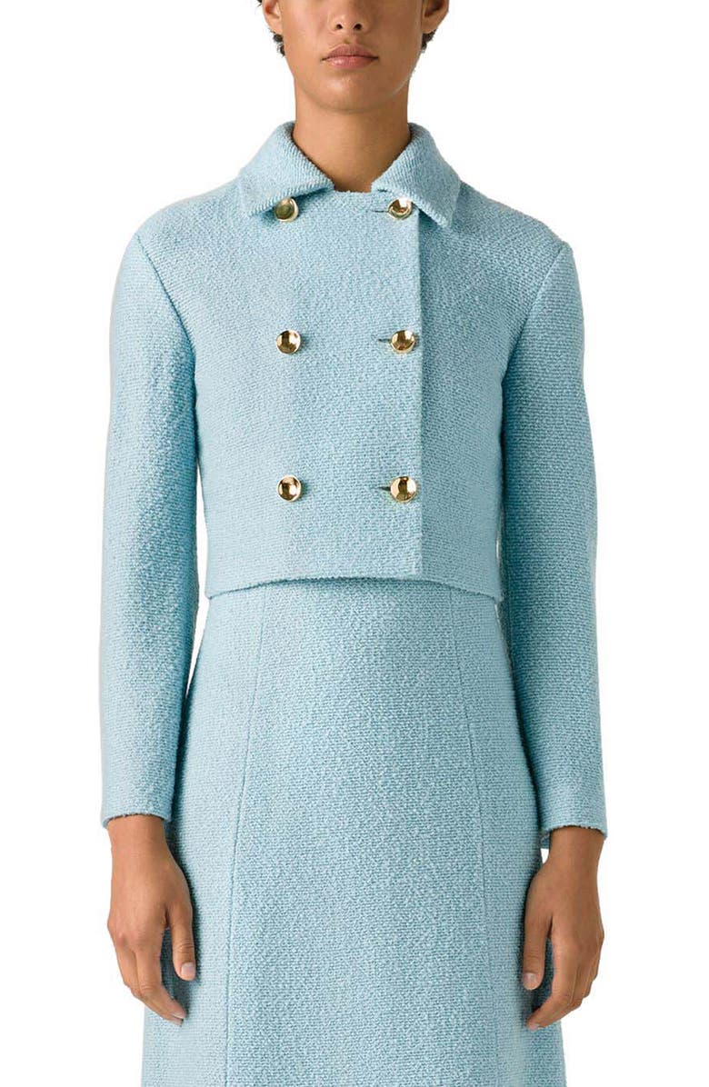 St. John Collection Wool Blend Tweed Knit Jacket, Main, color,