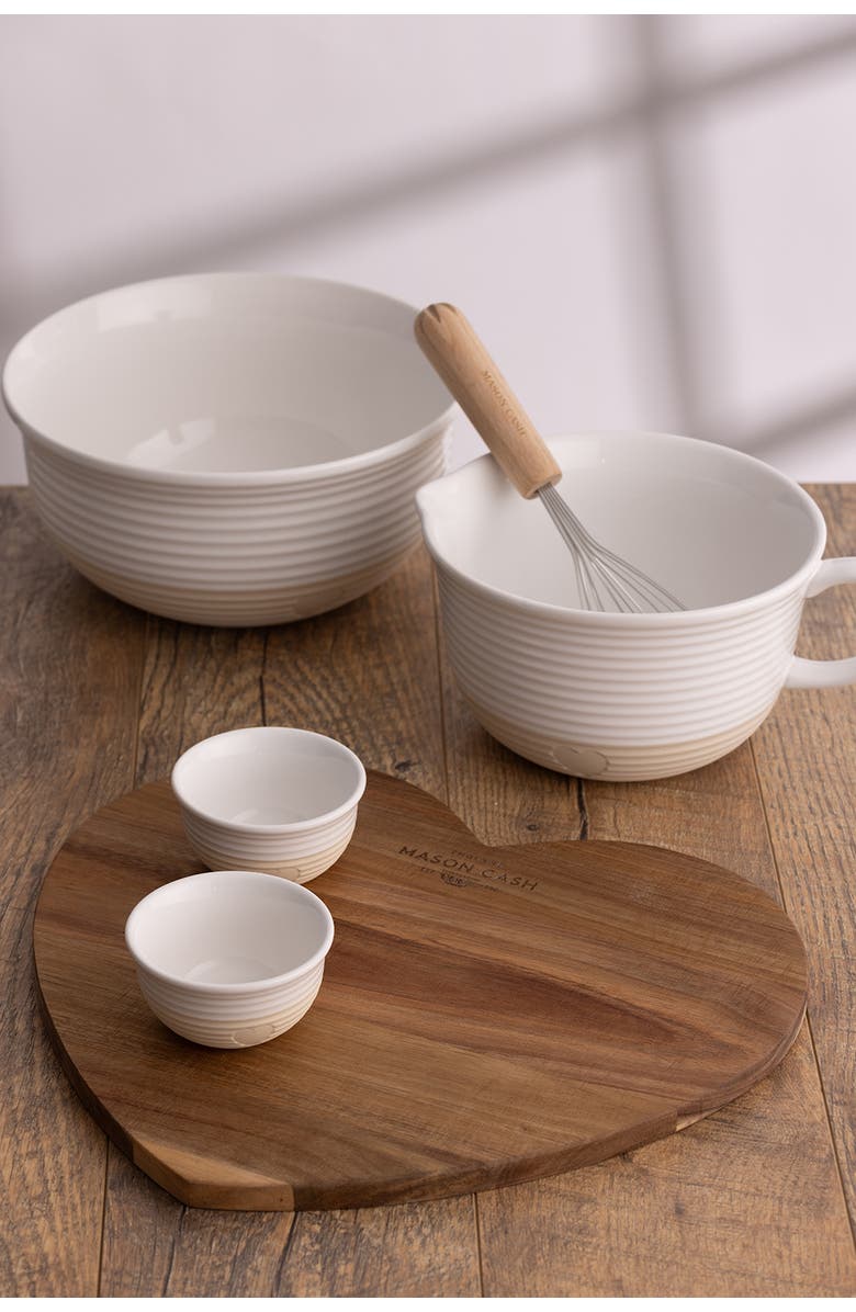 MASON CASH Rustic Charm Storage Jar, 700ml Airtight Stoneware Jar, Provincial Design, Alternate, color, Beige