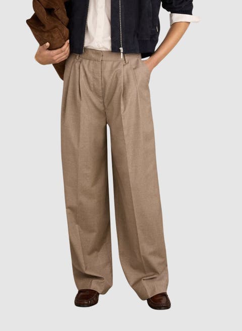 Mika Cool Wool Wide Leg Trousers