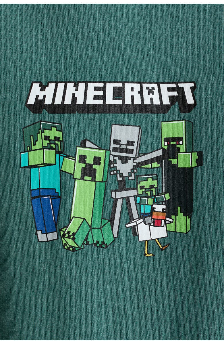 H&M Printed T-shirt, Alternate, color, Green/Minecraft