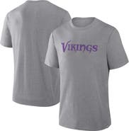 FANATICS Men's Fanatics Heather Gray Minnesota Vikings Pass Rush Tri-Blend T-Shirt