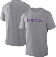 FANATICS Men's Fanatics Heather Gray Minnesota Vikings Pass Rush Tri-Blend T-Shirt