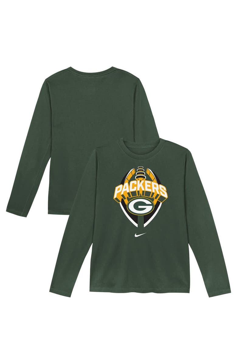 Nike Toddler Nike Green Green Bay Packers Primetime Legend Icon Long Sleeve Performance T-Shirt, Main, color, Green