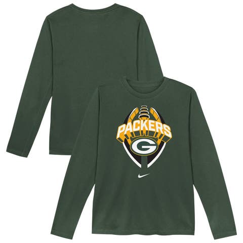 Toddler Nike   Green Green Bay Packers Primetime Legend Icon Long Sleeve Performance T-Shirt