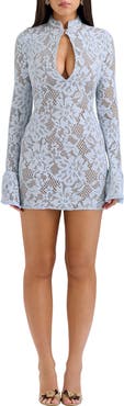 HOUSE OF CB Brianna Long Sleeve Lace Body-Con Minidress