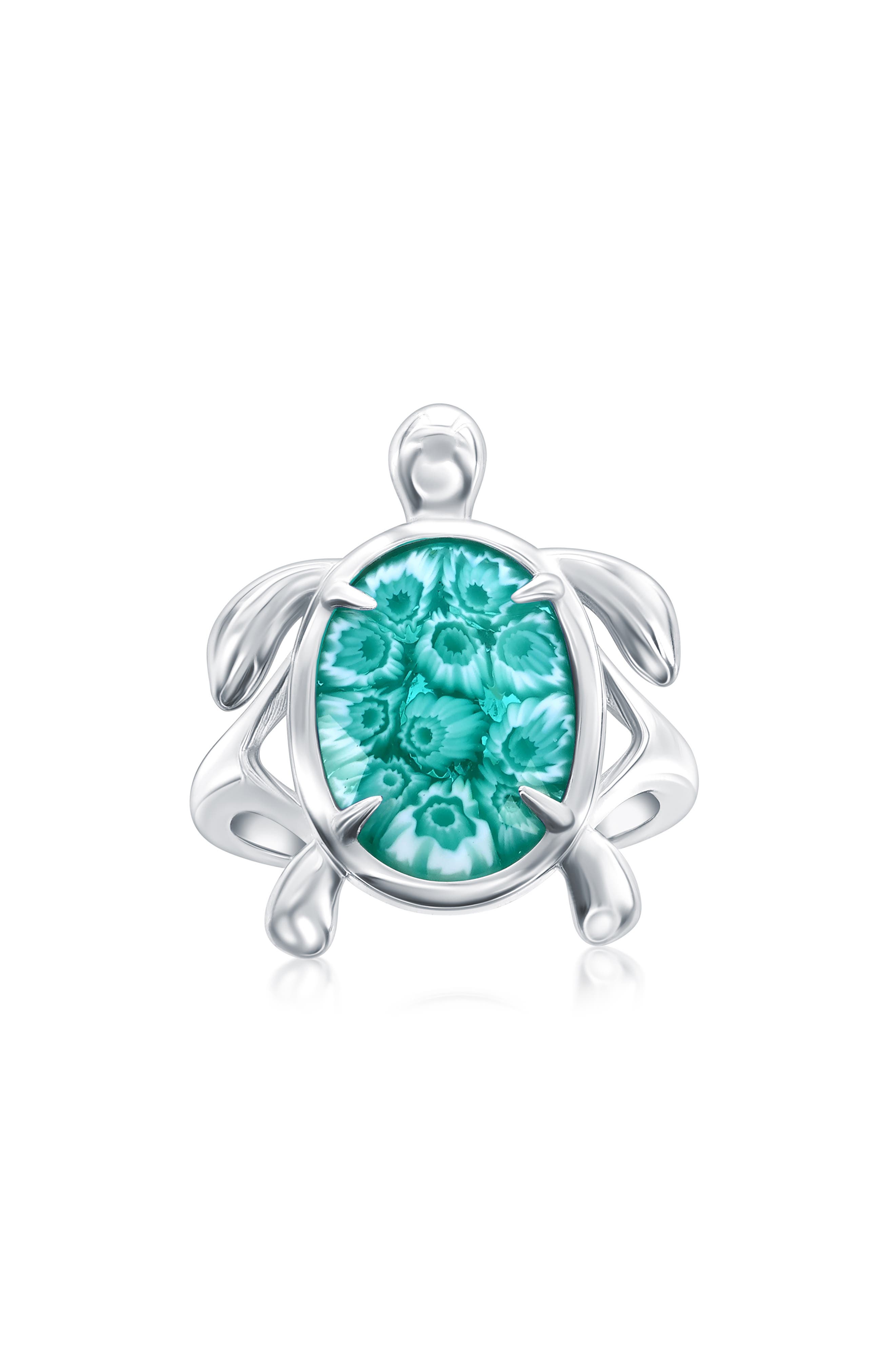 Glass Turtle Ring