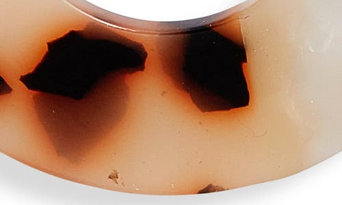 Nordstrom Wide Resin Hoop Earrings In Tortoise- Gold