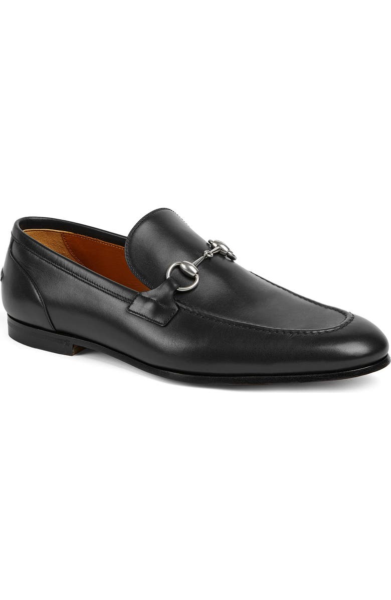 Gucci Jordaan Bit Loafer, Main, color, Black