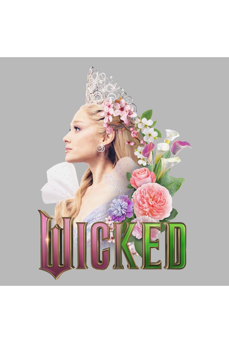 Men's Wicked For Good Glinda Side Profile Pose  Graphic T-Shirt, Alternate, color, Sport Grey