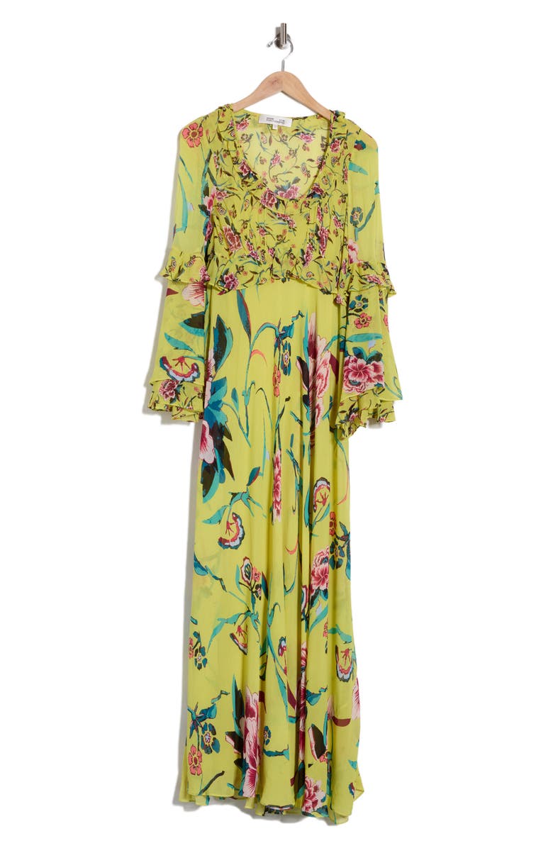 DVF Quinn Dress, Alternate, color, Dancing Rose Scale Mix